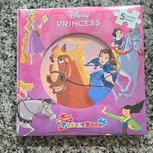 Disney Princess Puzzle Book - Pink and Blue